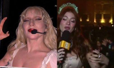Casal viraliza ao se beijar em transmissão de show de Lady Gaga