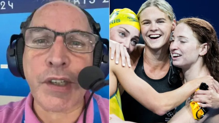 Comentarista esportivo é afastado de emissora após fala machista sobre nadadoras nas Olimpíadas de Paris