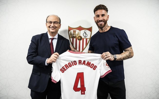 Sergio Ramos fez 49 partidas e marcou três gols pelo Sevilla em sua primeira passagem Sergio Ramos fez 49 partidas e marcou três gols pelo Sevilla em sua primeira passagem