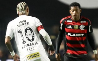 Neymar decide e Santos derrota o líder Flamengo na Vila Belmiro