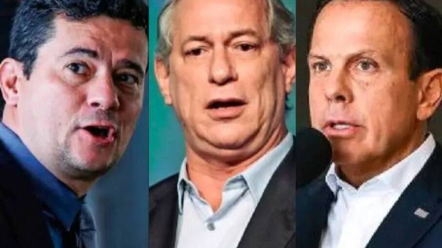 Moro, Ciro Gomes e Doria, candidatos da chamada 'terceira via'