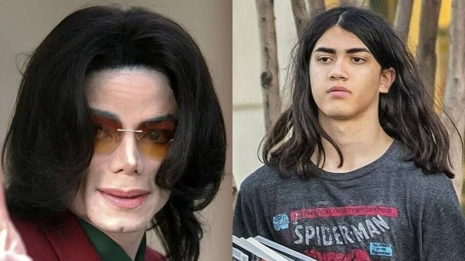 Michael Jackson e filho caçula Bigi Jackson