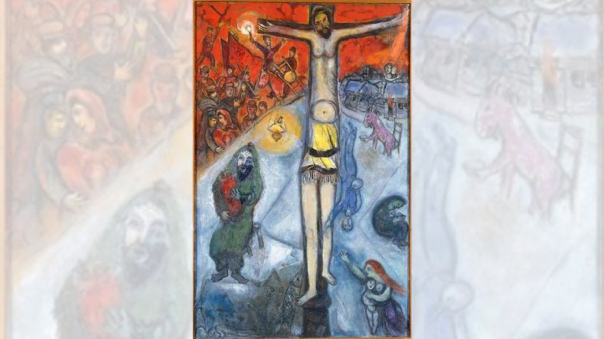 A pintura 'Ressurreição', de Marc Chagall