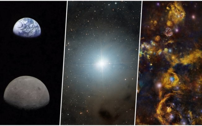 Destaques da NASA: Terra e Lua, estrela e   nas fotos astronômicas da semana