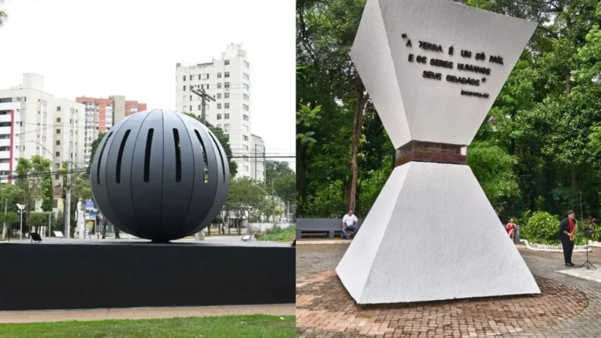 Monumentos no Bosque dos Buritis homenageam luta contra a ditadura e união dos povos Monumentos no Bosque dos Buritis homenageam luta contra a ditadura e união dos povos