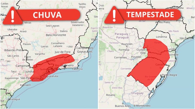 O que significa alerta vermelho do Inmet?