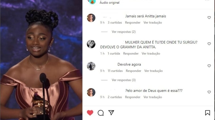 Fãs de Anitta atacam Samara Joy, vencedora de 'Artista Revelação' no Grammy