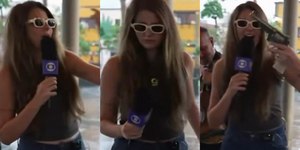 Ao vivo, repórter da Globo pega arma e choca telespectadores
