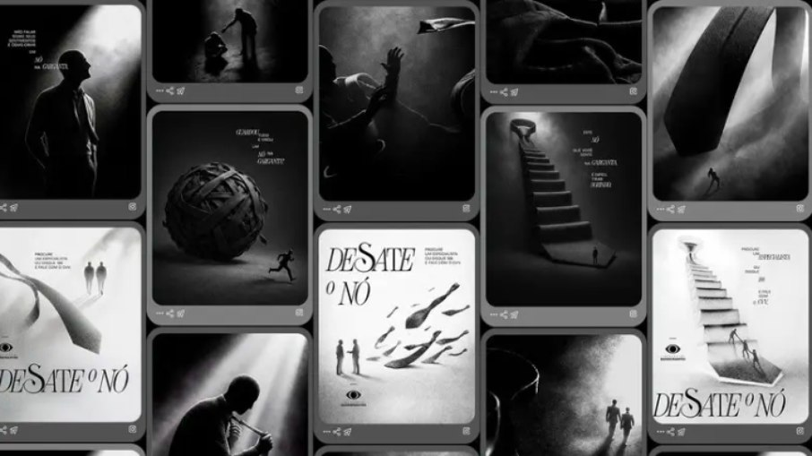Campanha “Desate o Nó”, do Instituto Bandeirantes e da BETC Havas, usa o nó da gravata para abrir espaço à conversa sobre saúde mental Campanha “Desate o Nó”, do Instituto Bandeirantes e da BETC Havas, usa o nó da gravata para abrir espaço à conversa sobre saúde mental