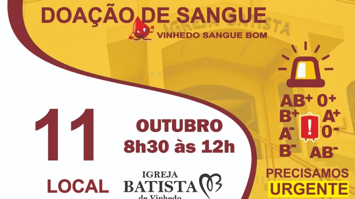 Campanha de Doação de Sangue em Vinhedo