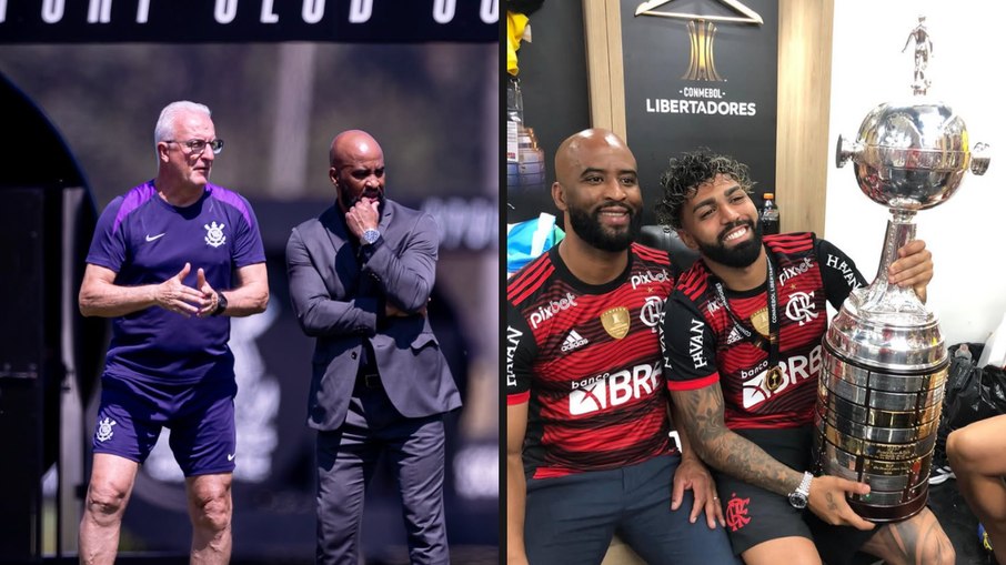 Fabinho Soldado com Dorival, no Corinthians, e Gabigol, no Flamengo Fabinho Soldado com Dorival, no Corinthians, e Gabigol, no Flamengo