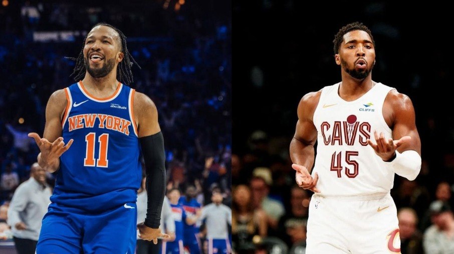 Jalen Brunson e Donovan Mitchell são destaques dos Knicks e Cavaliers
