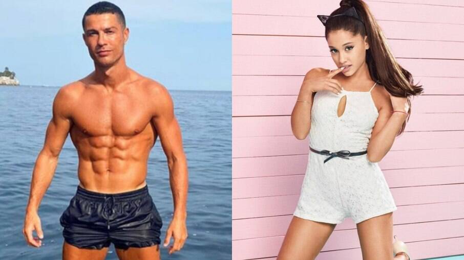 Cristiano Ronaldo e Ariana Grande