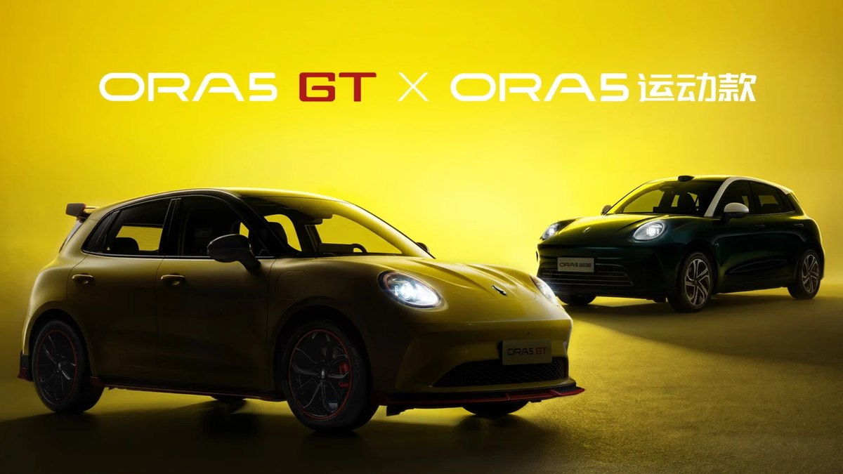 GWM revela versões GT e Sport para o Ora 5 na China