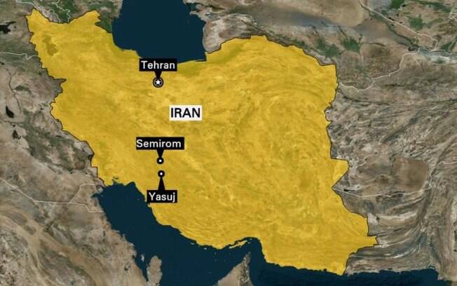 Avião com 66 pessoas caiu em região montanhosa do Irã, a cerca de 120 km da cidade de Semirom