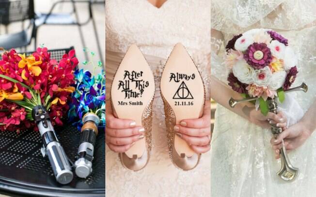 Casamento geek: buquês de flores ou sapatos customizados podem deixar a cerimônia temática sem muito esforço
