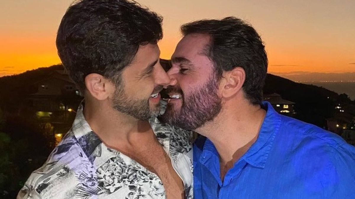 Marcelo Cosme e o marido Frankel Brandão