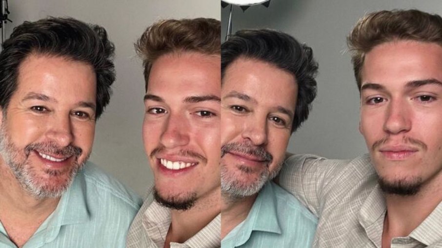 Murilo Benício e o filho Pietro