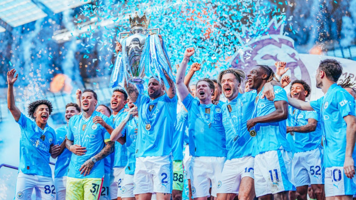 O Manchester City conquistou quatro títulos da Premier League de forma consecutiva