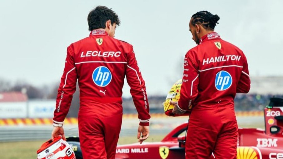 Com Hamilton e Leclerc, Ferrari faz post sobre 'nova era' Com Hamilton e Leclerc, Ferrari faz post sobre 'nova era'