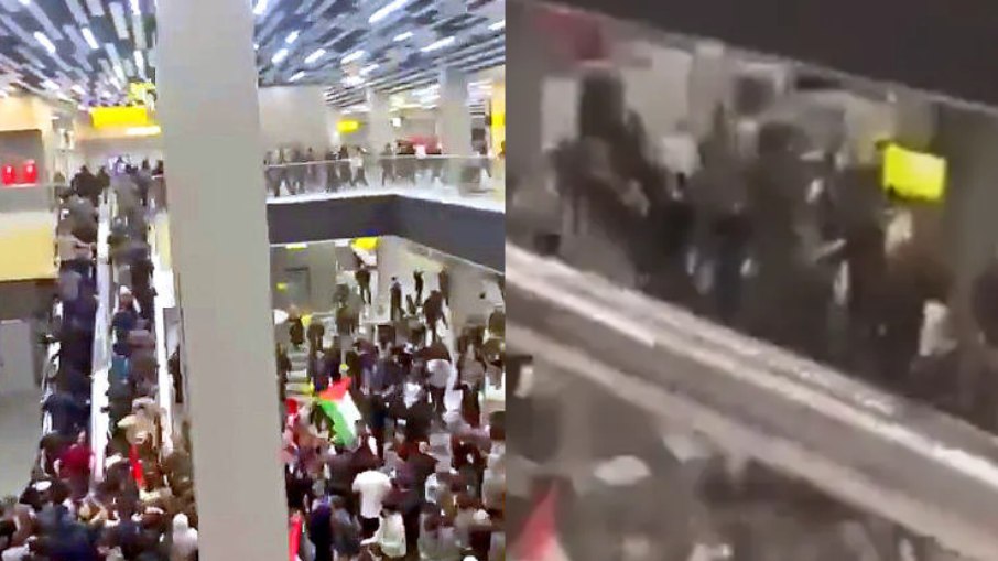 Manifestantes tentaram barrar entrada de israelenses em aeroporto do Daguestão