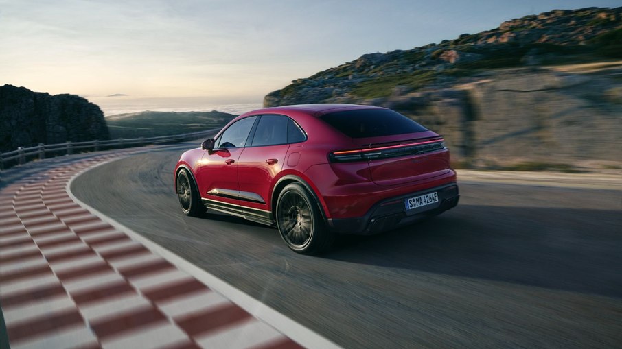 Traseira do Porsche Macan GTS Traseira do Porsche Macan GTS