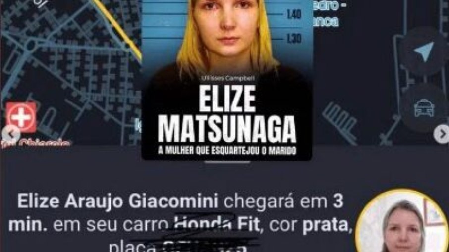 Elize Matsunaga vira motorista de app em SP