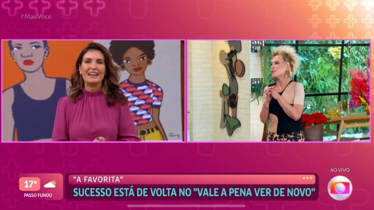 Reprise de 'A Favorita' é anunciada com cantoria de Ana Maria e Fátima