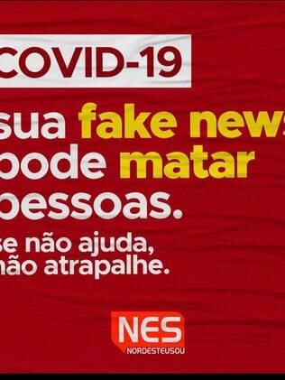 Panfletos entregues aos moradores buscam alertar sobre os riscos do coronavírus Panfleto informativo sobre covid-19