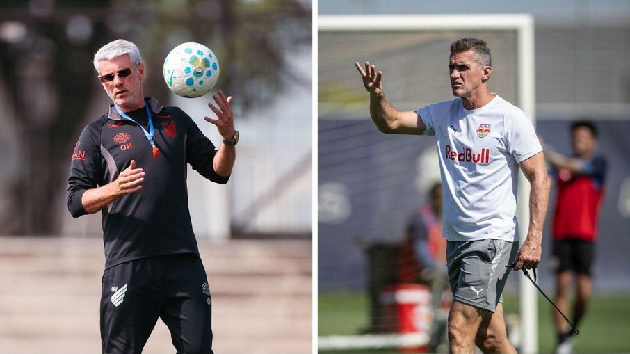 Odair Hellmann e Vagner Mancini fazem bons trabalhos em Athletico e Bragantino, respectivamente