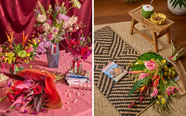 Floricultura cria buquês inspirados em comédias românticas e surpreende