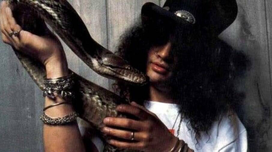 Slash e sua cobra Pandora