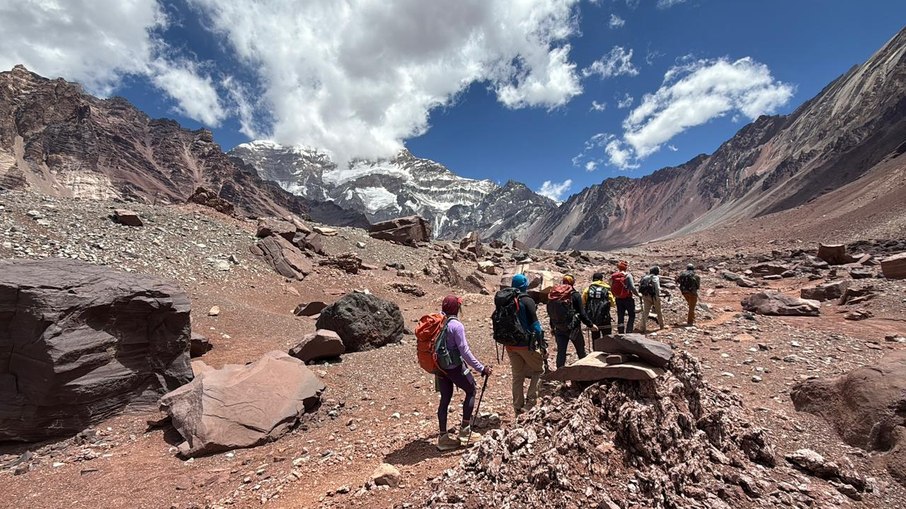 Caminhada até a face Sul do Aconcagua