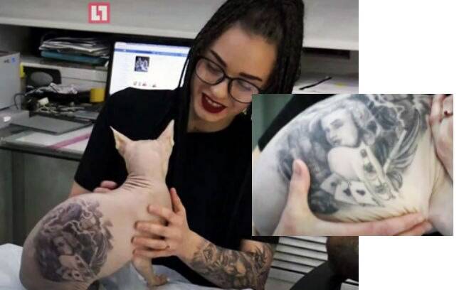 A tatuagem do gato revoltou muita gente