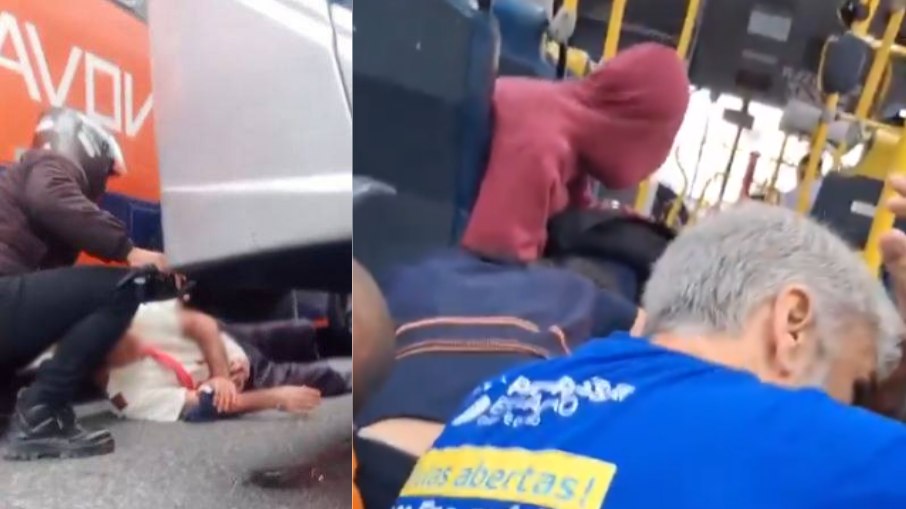 Motorista de ônibus foi atingido durante tiroteio Motorista de ônibus foi atingido durante tiroteio