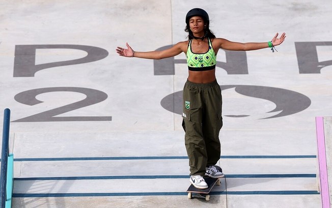 Rayssa Leal conquista a medalha de bronze no skate street feminino em Paris-24