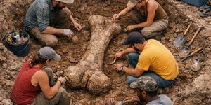 Dinossauro gigante descoberto no Brasil pode ter origem europeia
