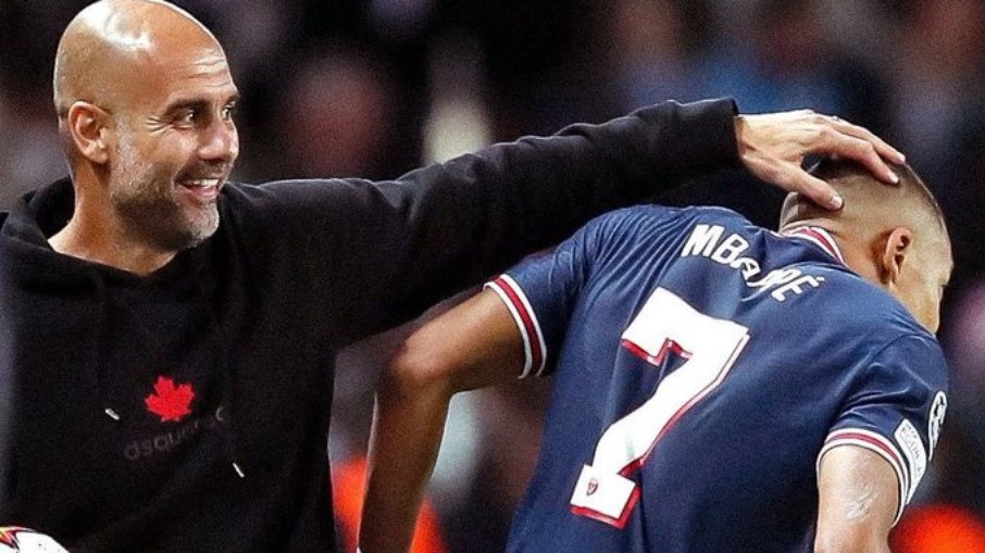 Guardiola negou tentativa de contratação de Mbappé pelo Manchester City