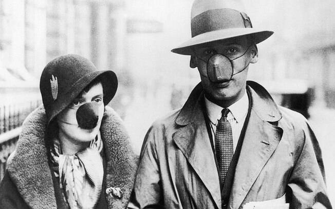 Além da covid: as máscaras que os moradores de Londres já usaram no passado
