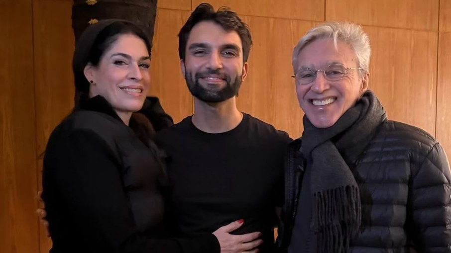 Paula Lavigne, Silva e Caetano Veloso Paula Lavigne, Silva e Caetano Veloso