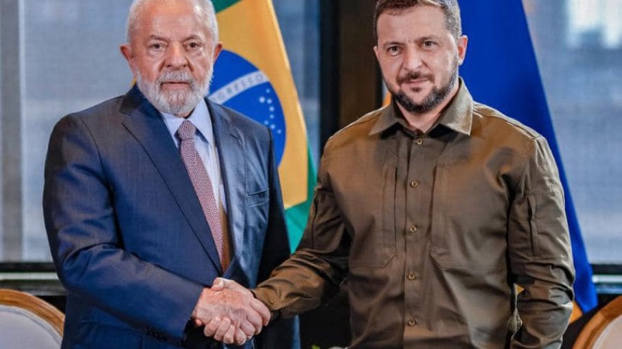 Lula se reuniu com o presidente ucraniano, Volodymyr Zelensky, em Nova York (EUA) em setembro