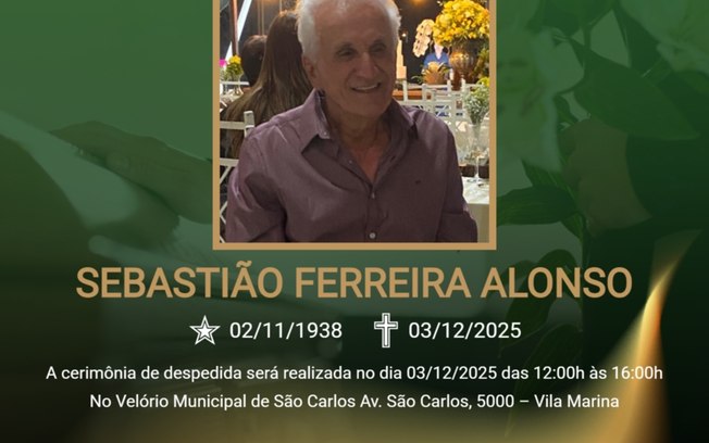 Grupo Santa Cruz informa o falecimento de Sebastião Ferreira Alonso