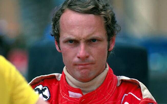 O jovem Niki Lauda quando era piloto da Ferrari