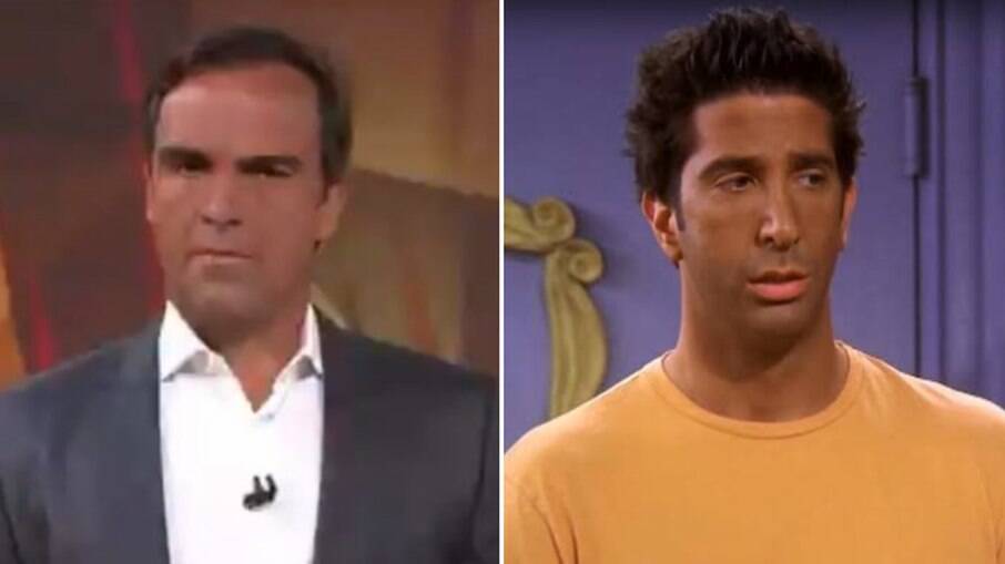 Tadeu Schimdt foi comparado a Ross de Friends por causa do bronzeado