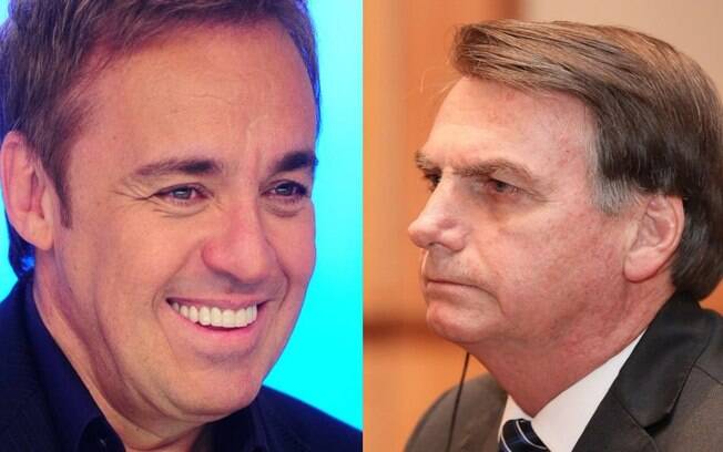 Gugu Liberato e Jair Bolsonaro