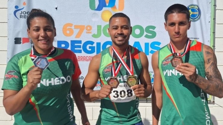 Atletismo de Vinhedo soma quatro medalhas nos Jogos Regionais