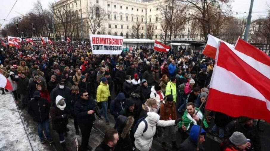 Protesto em Viena