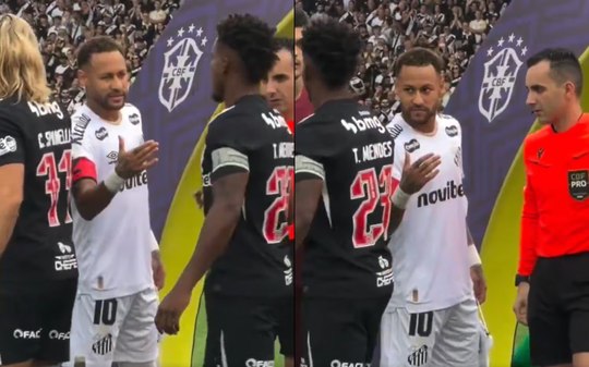 Neymar manda recado a jogador do Vasco após vitória do Santos