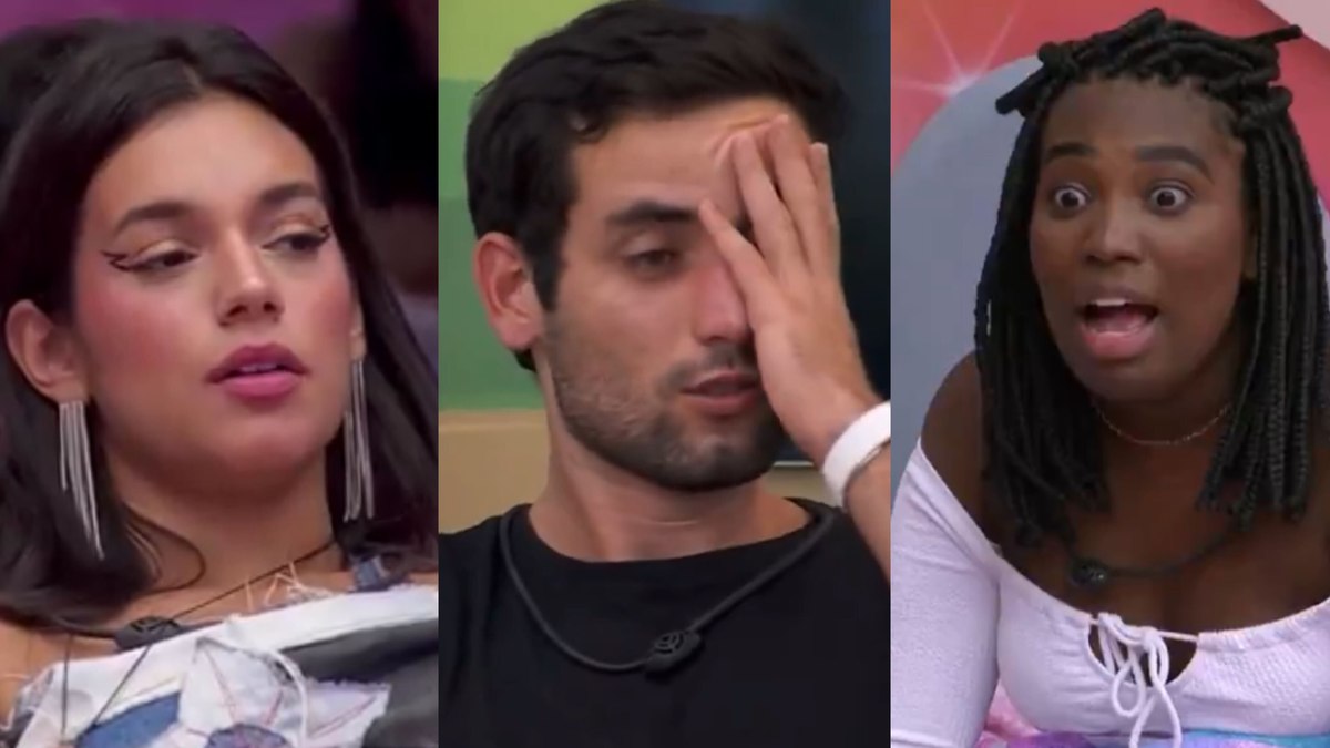 Alane, Matteus e Leidy Elin no 'BBB 24'