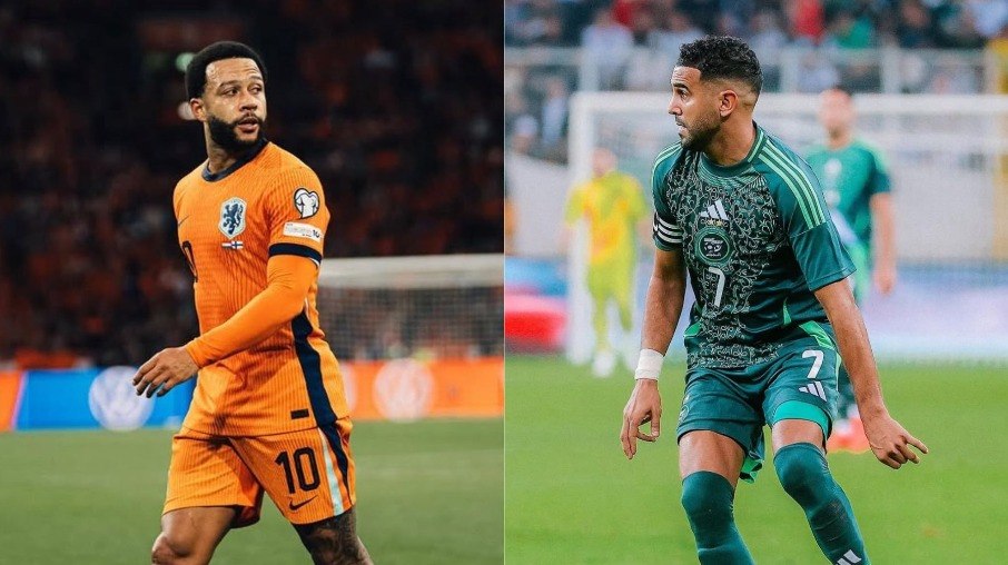 Depay e Mahrez são destaques de Holanda e Argélia Depay e Mahrez são destaques de Holanda e Argélia